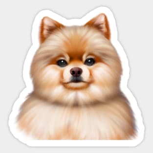 Cute Pomeranian Drawing Sticker